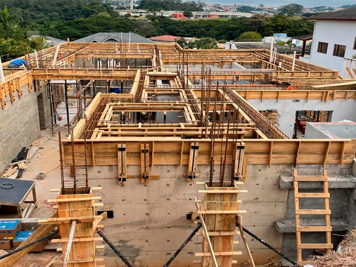 Projeto de construção moderno